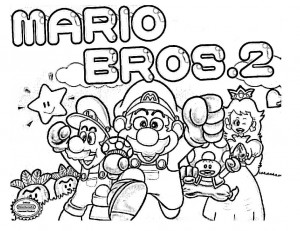 dibujos para pintar de mario bros