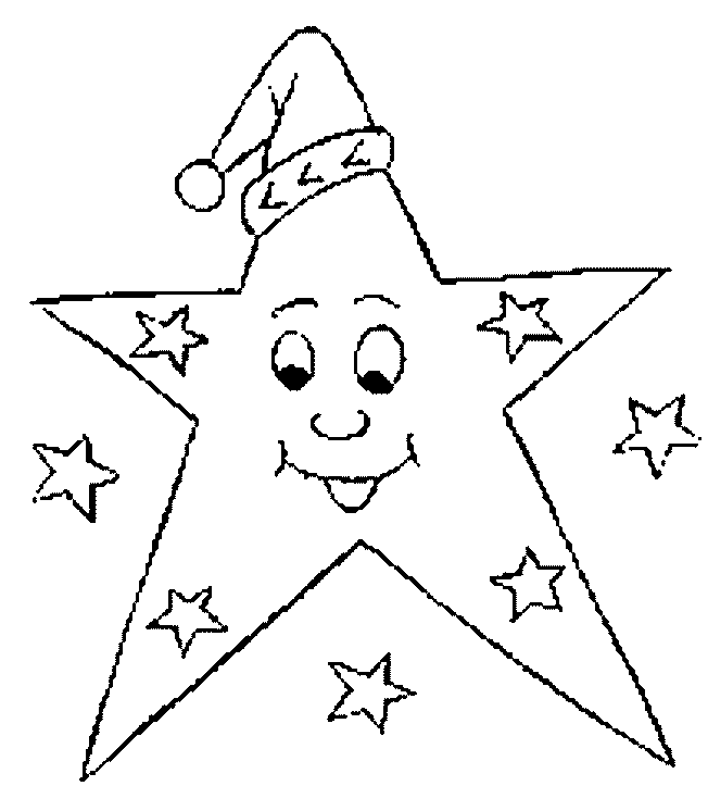 estrellas navidad para colorear