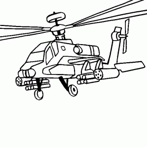 helicoptero para colorear