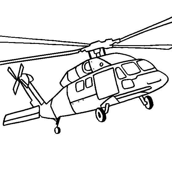 helicopteros para colorear