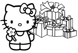 hello kitty imagenes de navidad para imprimir