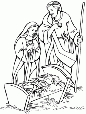 pesebre para pintar