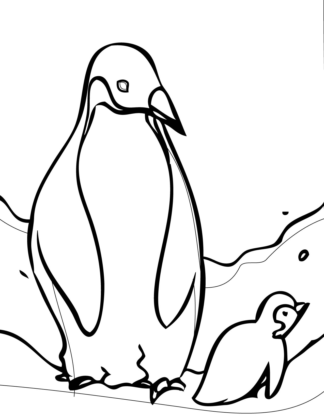 pinguinos para colorear e imprimir