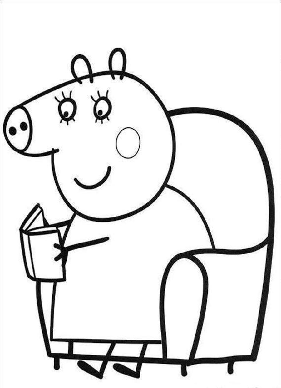 dibujo de peppa pig colorear