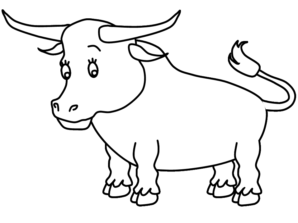dibujo de toros para colorear