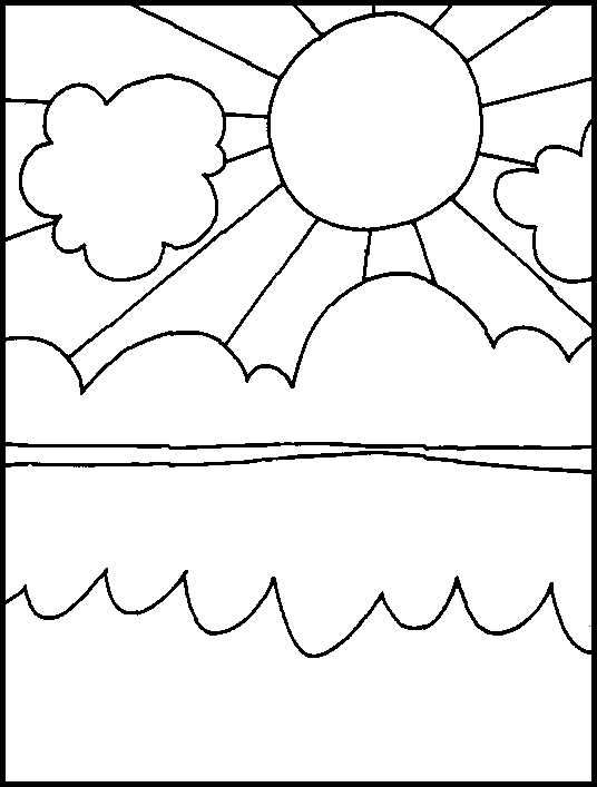 dibujos de cielos para colorear