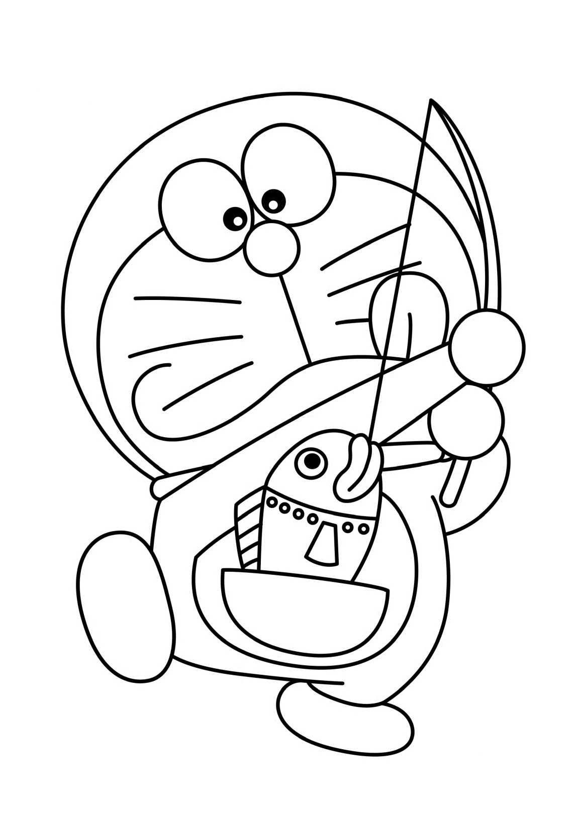 dibujos de doraemon para colorear