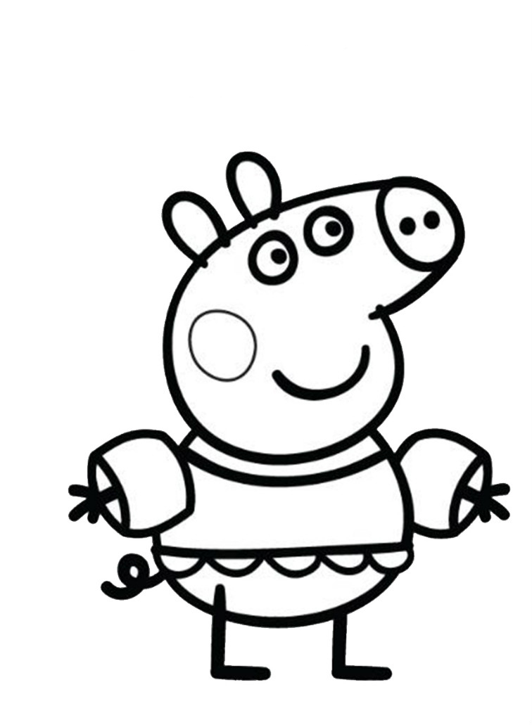 dibujos de la peppa pig para colorear