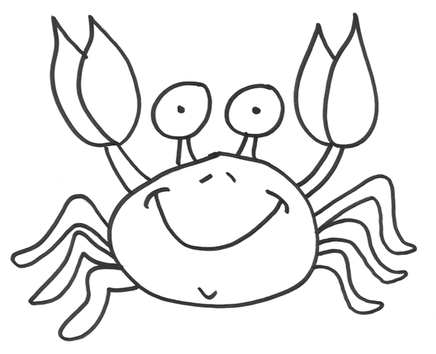 dibujos para colorear de cangrejos