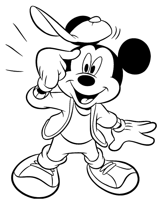 dibujos para colorear mickey mouse