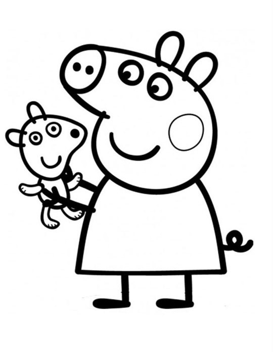 dibujos para imprimir peppa pig