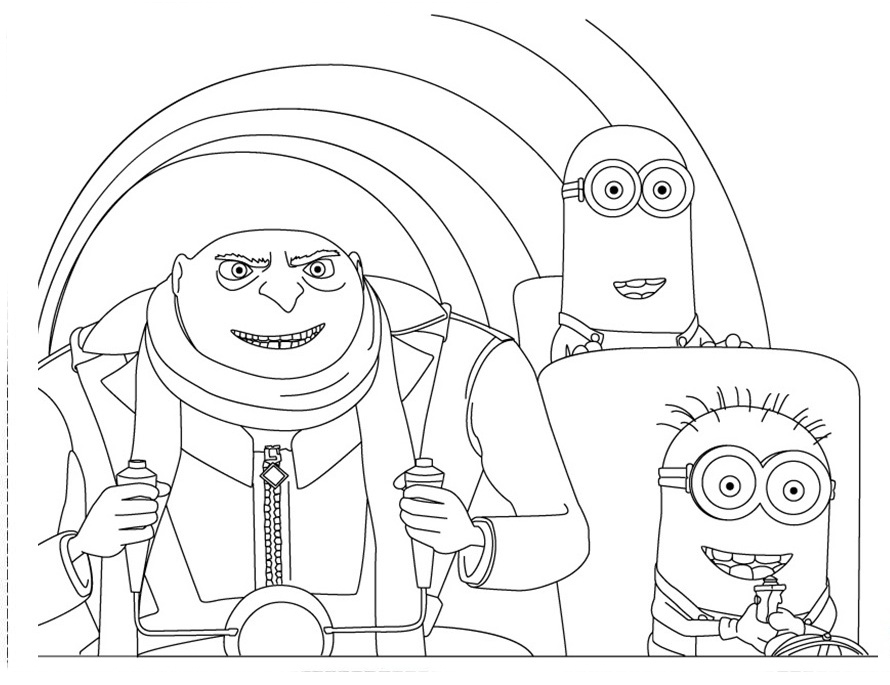 gru mi villano favorito dibujos para colorear