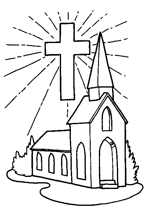 Imagenes de iglesia para colorear y pintar