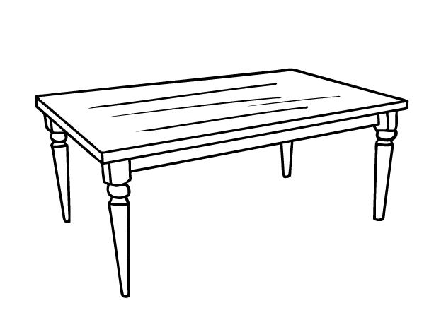 imagen de una mesa para colorear