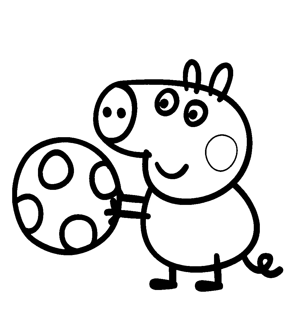 imagenes de peppa pig para colorear