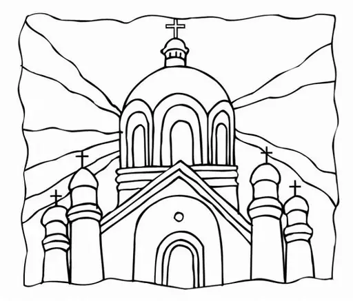 imagenes para colorear de iglesias