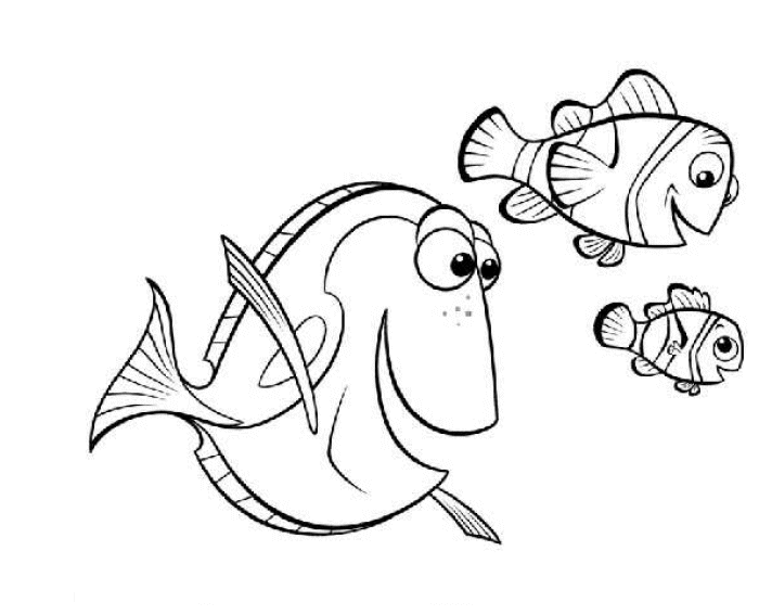 nemo dibujos para colorear