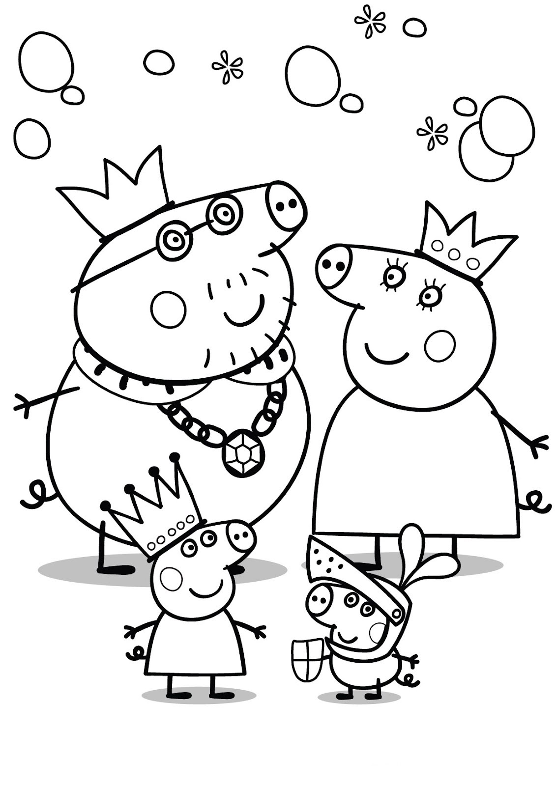 Peppa Pig para colorear, pintar e imprimir