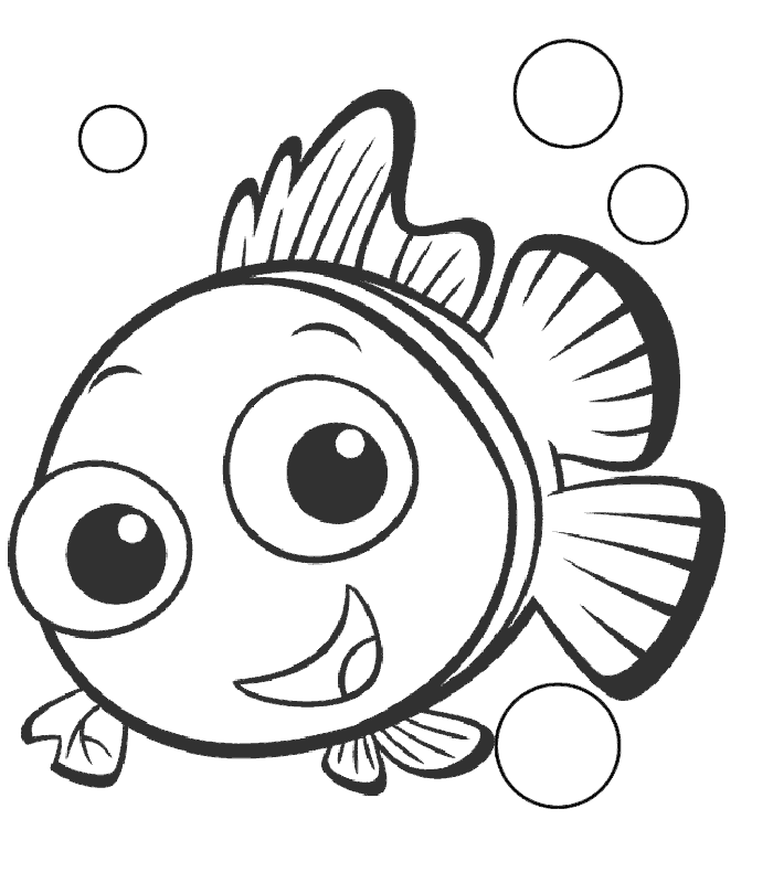 pez nemo para colorear