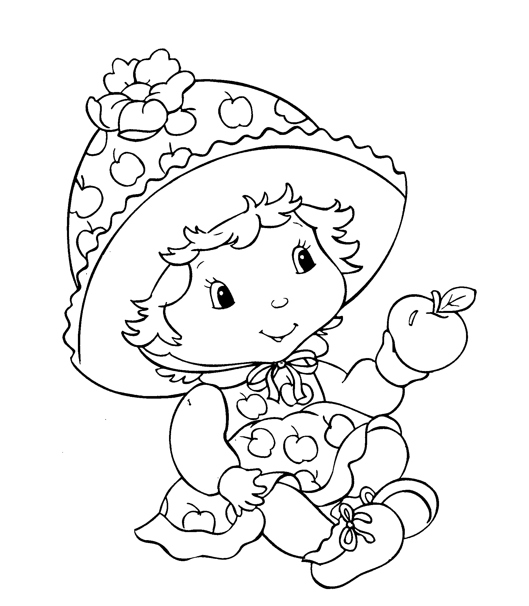 rosita fresita para colorear