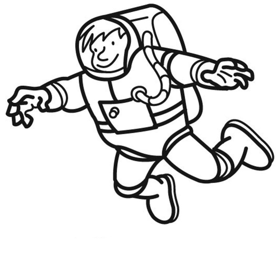 astronauta para colorear