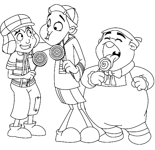 chavo para colorear