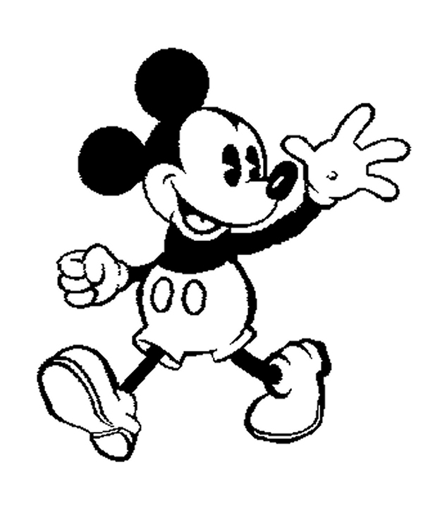 colorear mickey mouse