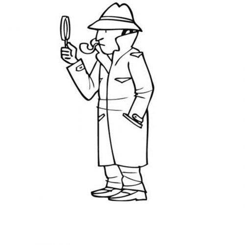 detective para colorear