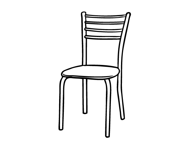 dibujo de silla para colorear