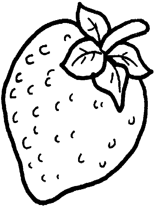 dibujo de una fresa para colorear