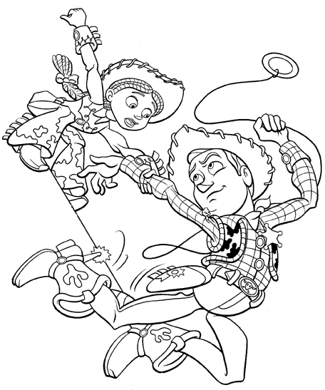 dibujo para colorear de toy story