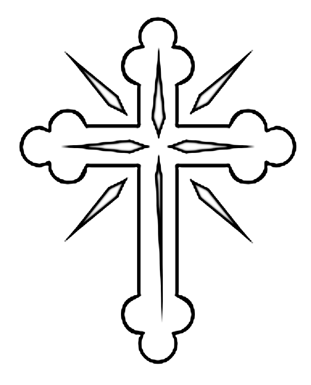 dibujos de una cruz para colorear