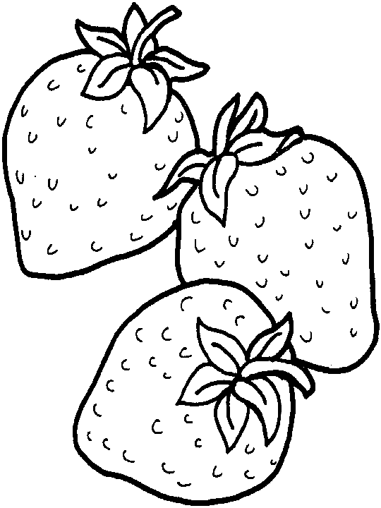 dibujos de fresas para imprimir