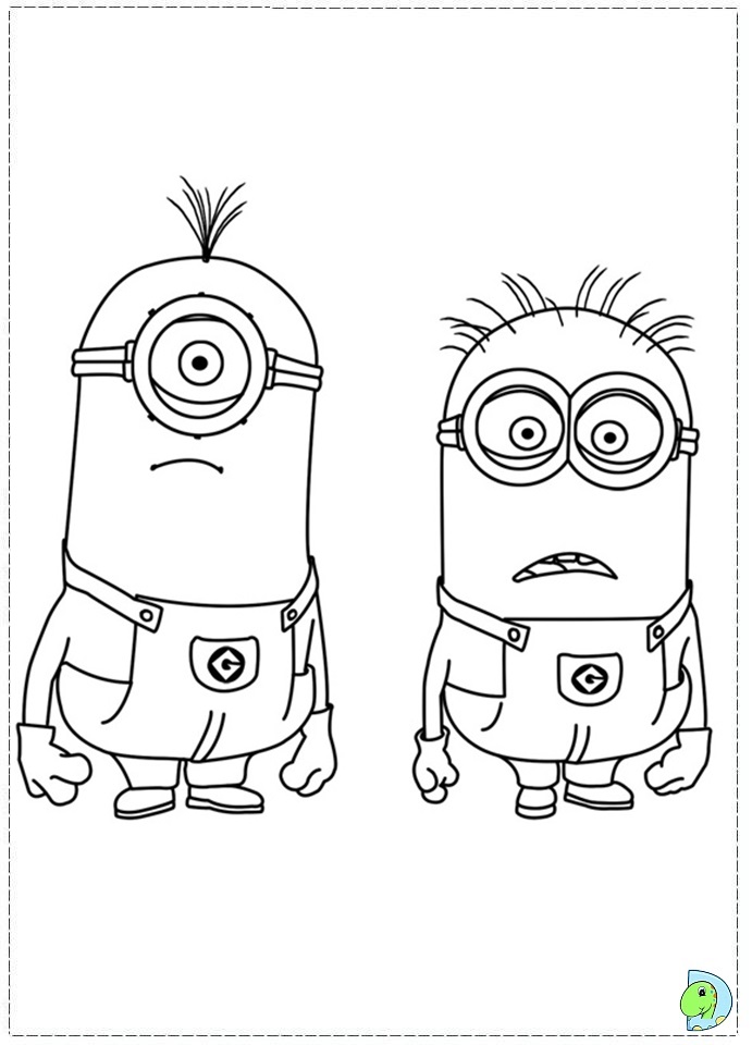 dibujos de minions para colorear