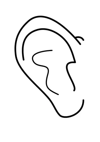 dibujos de orejas para colorear