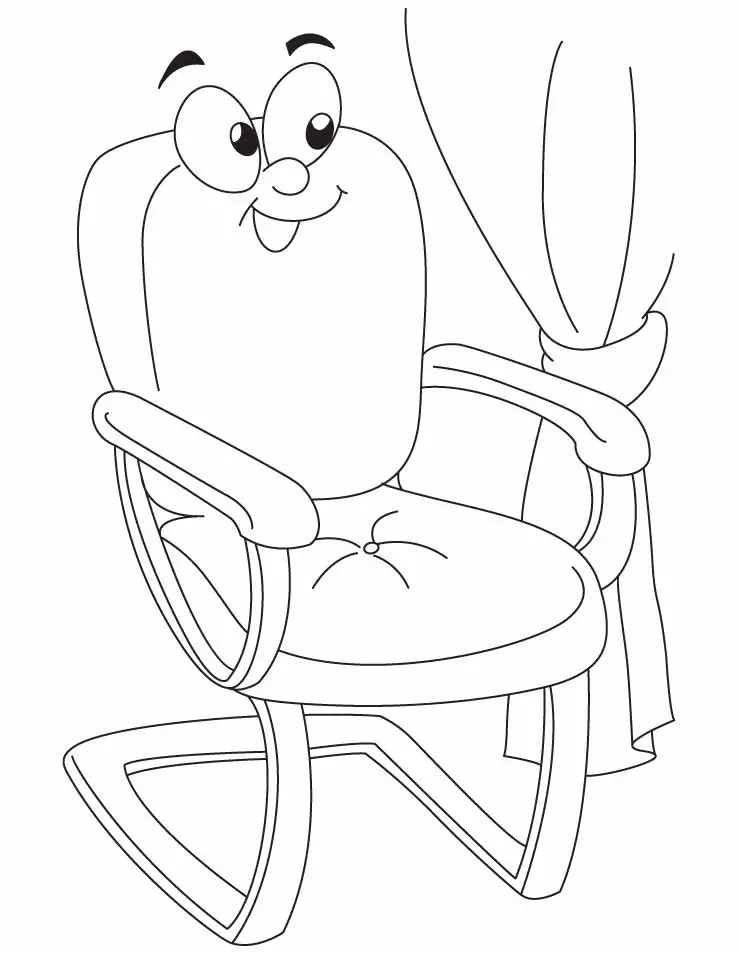 dibujos de sillas para colorear