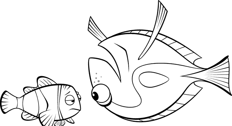 dibujos nemo para colorear e imprimir