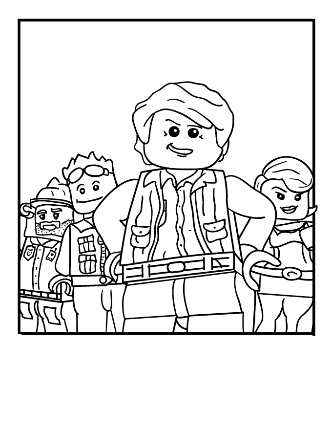 dibujos para colorear de lego