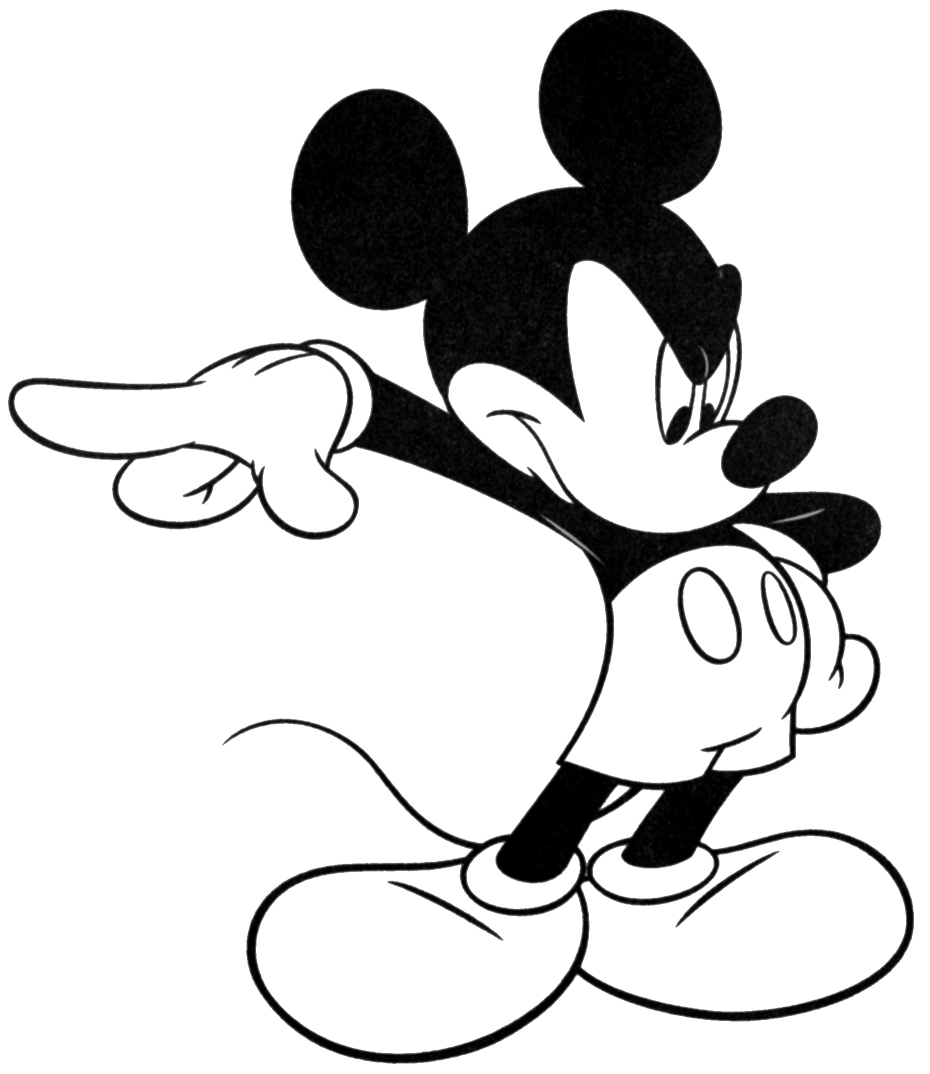 dibujos para pintar de mickey mouse