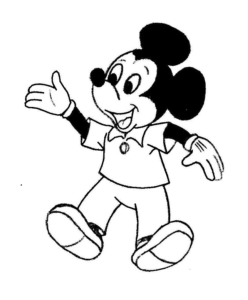 dibujos para pintar de mickey