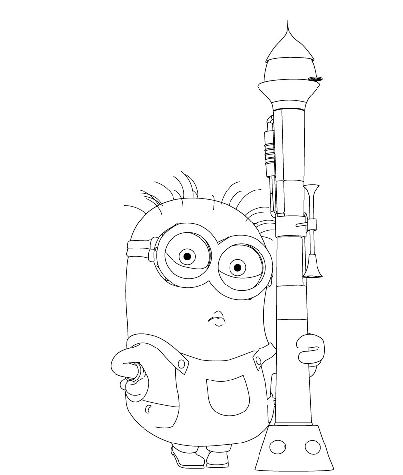 dibujos para pintar de minions