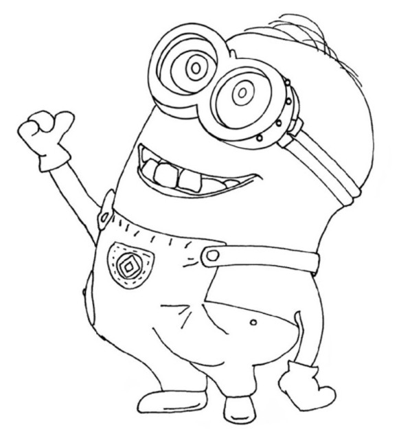 imagenes para pintar de minions