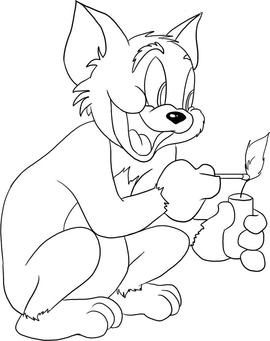 tom and jerry para imprimir y colorear