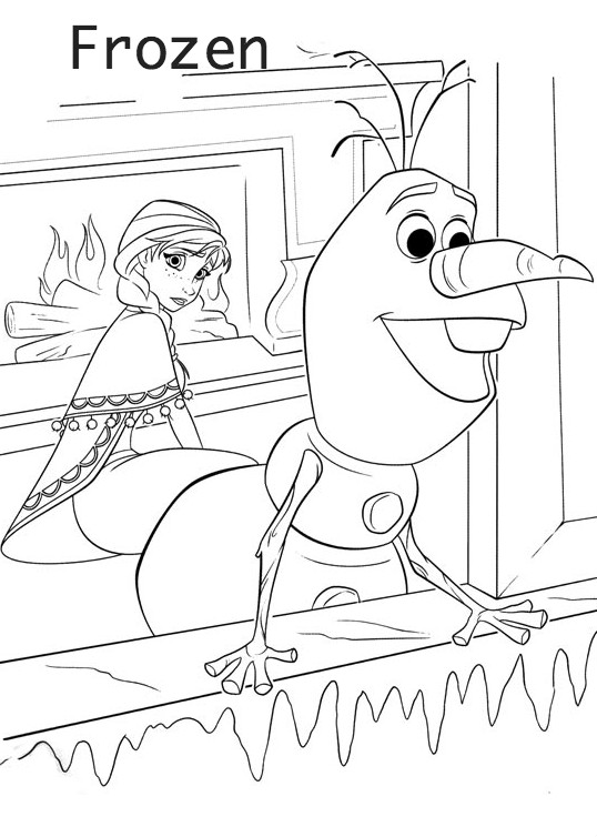 Frozen para colorear