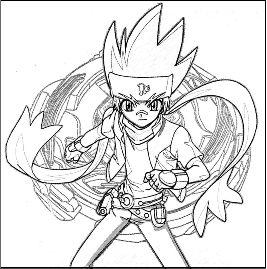 beyblade imagenes para colorear