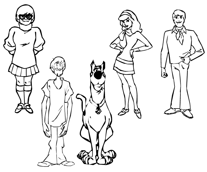 colorear a scooby doo