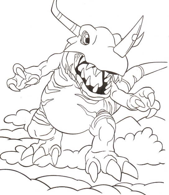 colorear digimon