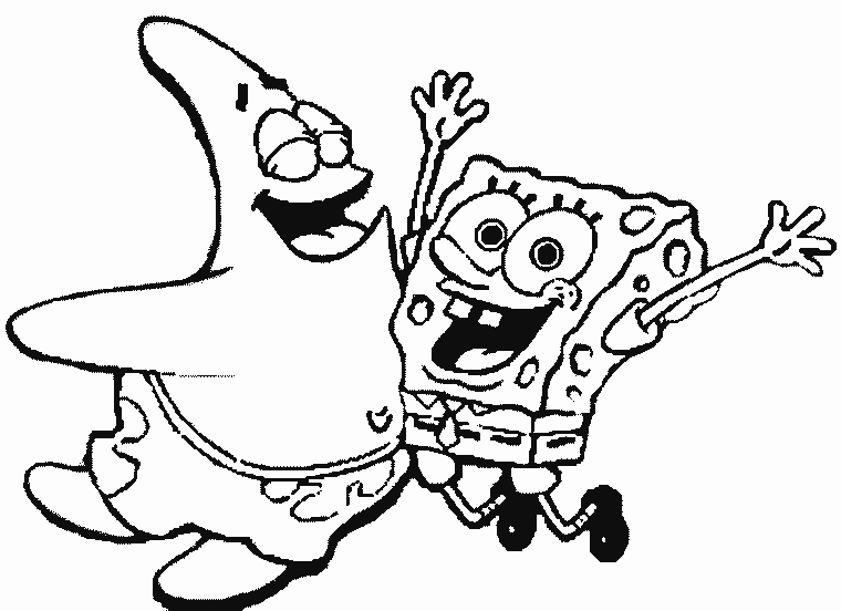 dibujo de Bob Esponja para colorear