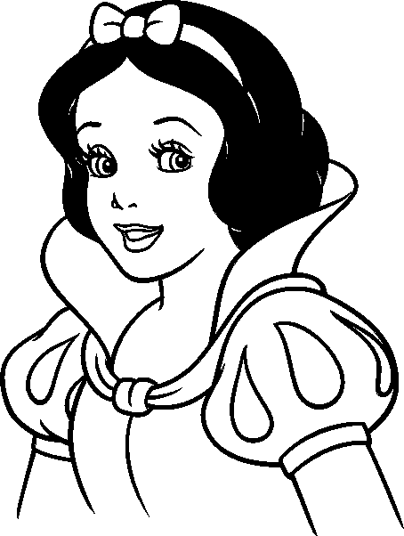 dibujo de blancanieves para colorear