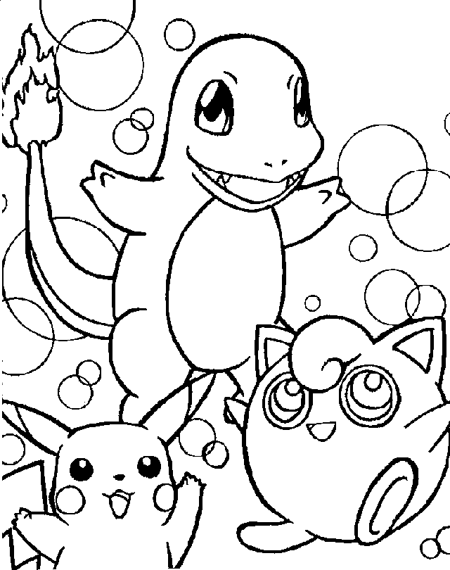 dibujo de pokemon para colorear